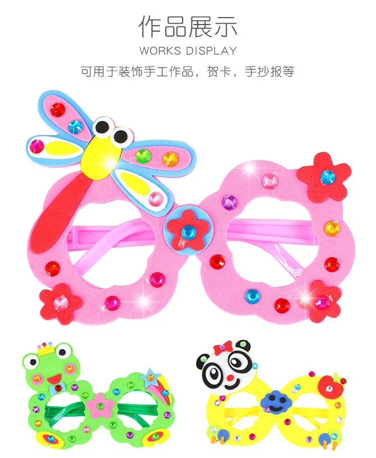 Children DIY Diamond Painting Man-made Diamond round Diamond Square Crystal Acrylic Crystal Diamond Sticker Car Mobile Phone Dec