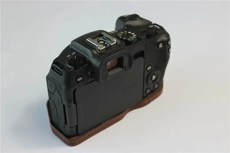 Из искусственной кожи Половина корпуса камеры нижний чехол для Canon EOS RP EOSRP Защитная крышка с ремешком на запястье