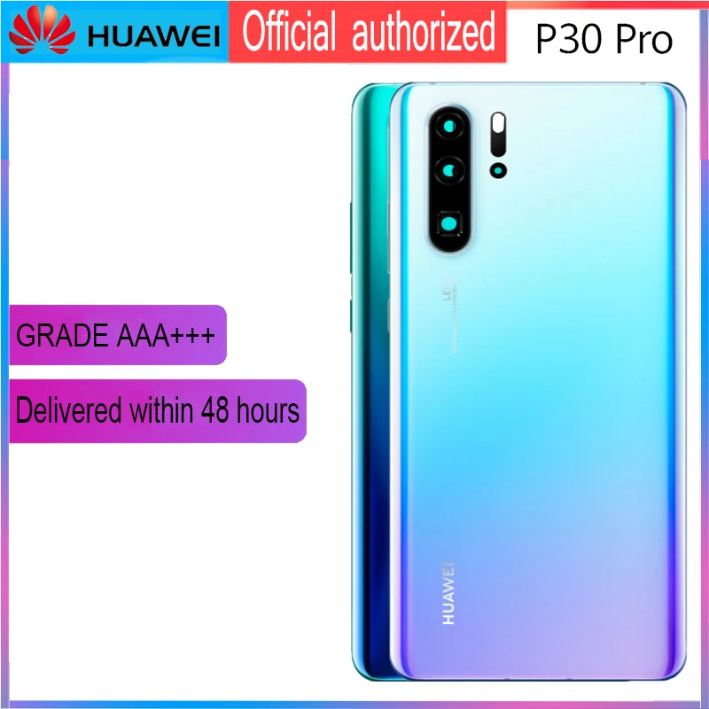 Задний корпус Замена для HUAWEI P30 Pro задняя крышка батарея стекло с объективом камеры клейкая наклейка