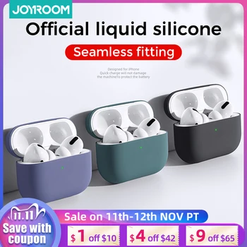 

Joyroom Soft Silicone Case For Apple Airpods Shockproof Cover For AirPods 1 2 Earphone Protector Case for Airpods Accessories