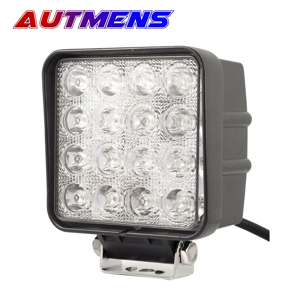 

Autmens 1PCS LED work Light 48W 4.3Inch Offroad Led Fog Light Driving Light Boat Lighting for Truck Pickup SUV ATV