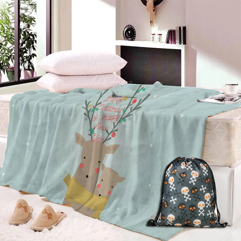 Beach towel Bag 12 Пользовательские DIY печати животных Олень Лось одеяло коврик 3D печатных летнее одеяло кровать диван одеяло для детей моющиеся - Цвет: Beach towel Bag 12