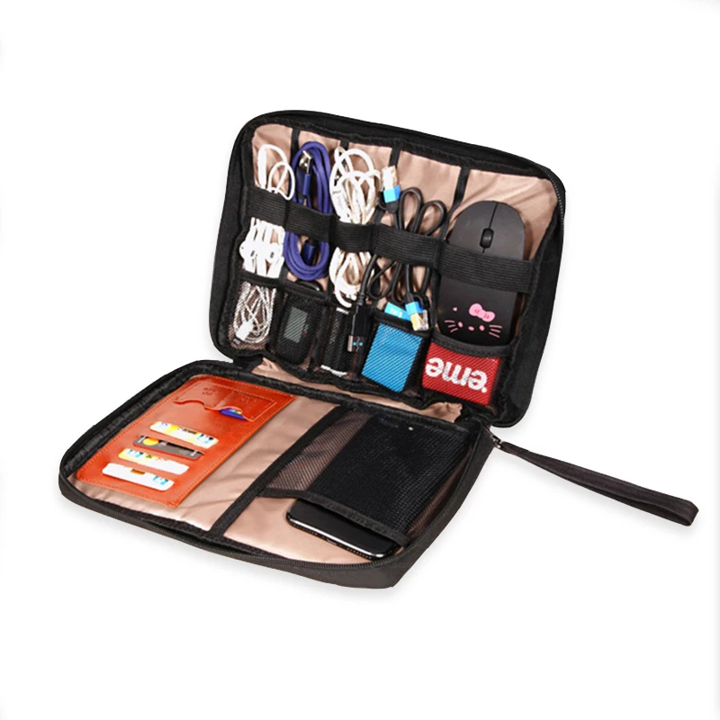 

TUUTH Multi-function Cable Storage Bag SD Card Digital Accessories Travel Storage Bag Power Bank Organizer Gadgets Cables