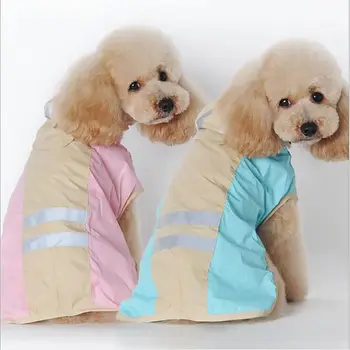 

Useful Raincoat Reflective For Big Dogs Large Impermeable Dog Waterproof Rain Coat Dog Trench Coat Jacket Costumes Plus Size