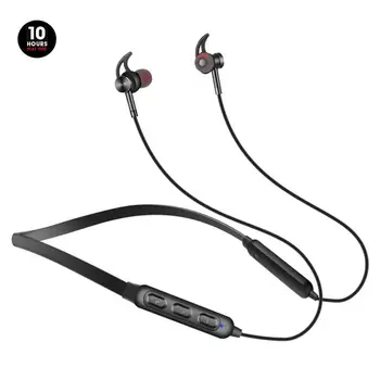 

L98 Magnetic Wireless Bluetooth Earphone Hifi Stereo Headphone Binaural Waterproof Sports Neck Mounted Headset For Xiaomi Huawei