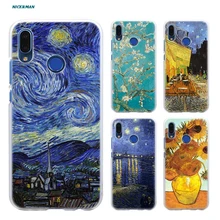 Чехол Sky Van Gogh для huawei P20 P Smart Nova 4 3i P30 P10 P9 P8 lite Pro mini Прозрачный жесткий чехол для телефона