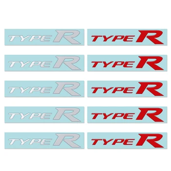 

10Pcs 3D Nickel metal TYPER TYPE R Racing Emblem Badge Logo Decal Stickers For Honda Civic Accord Crv Hrv Car Accessories