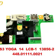 Для lenovo S3 yoga 14 звуковая плата USB плата S3 yoga 14 LCB-1 13856-2 448.01111.0021 протестирована хорошая