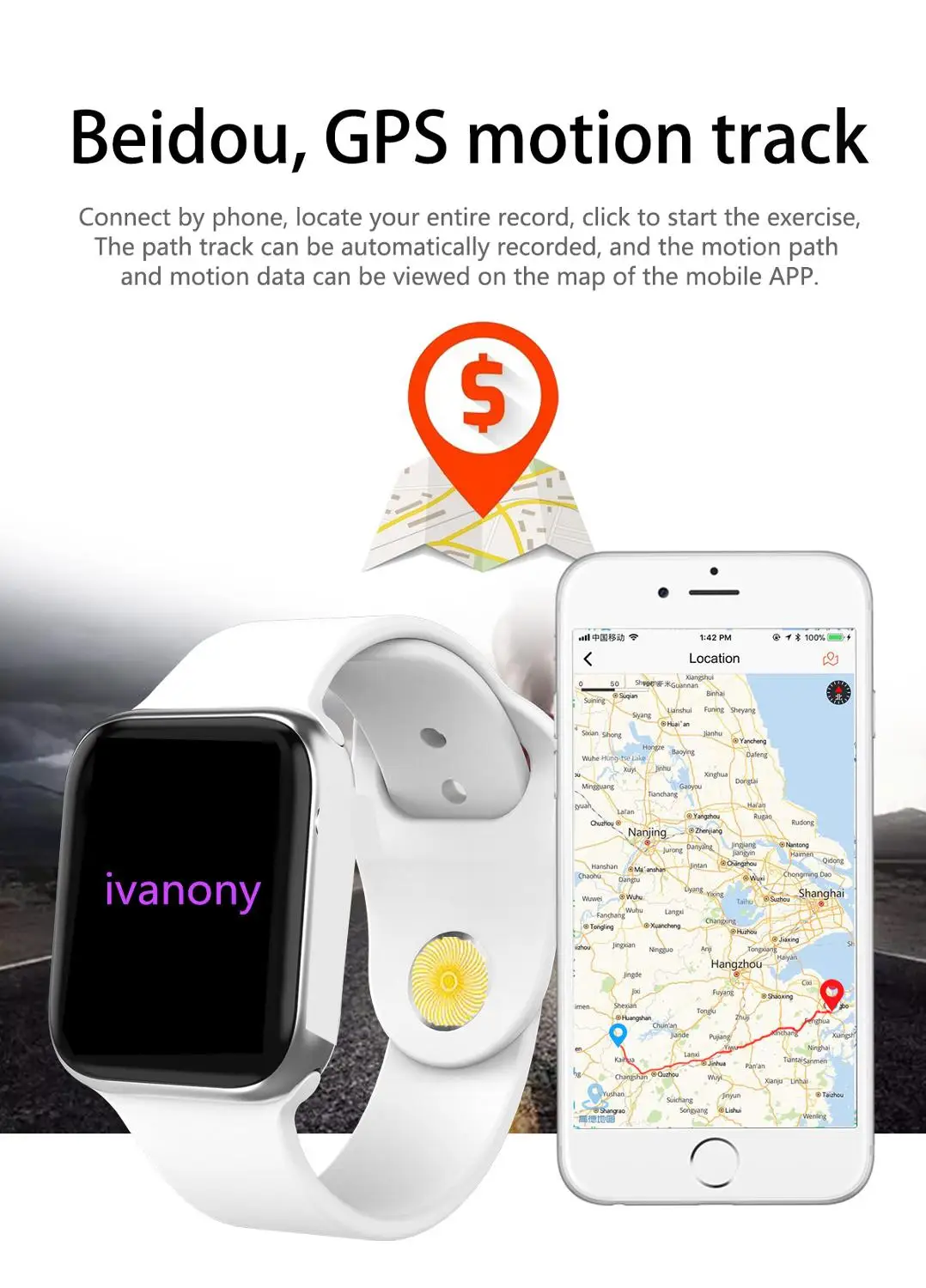 

GPS IWO Smart Watch 44mm Luxury Smartwatch ECG Heart Rate Monitor Support Message Synchronize Answer Call For IOS Android