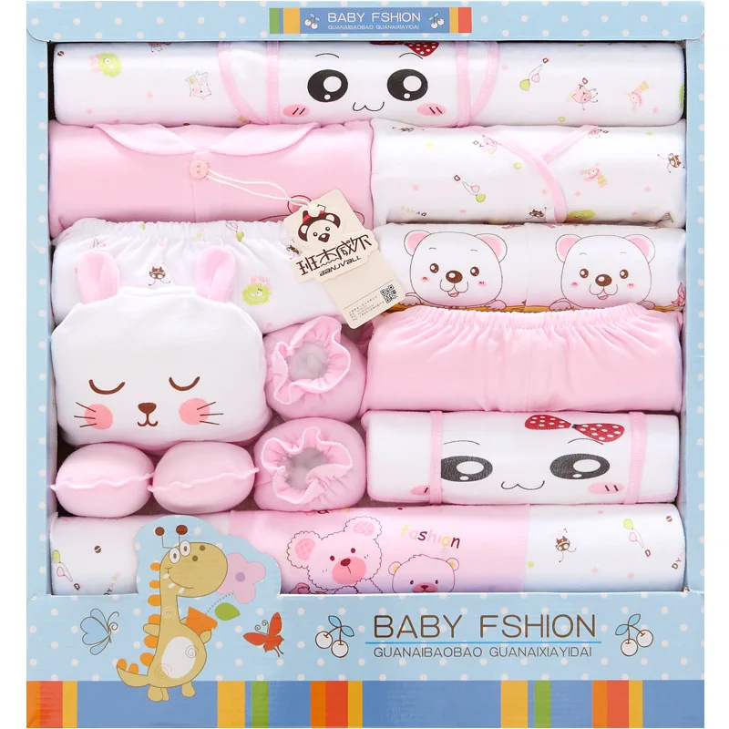 

Newborn Baby Clothes Set Carton Set with Gift Bag 18pcs