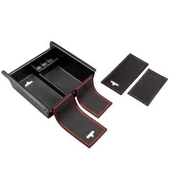 

Car Interior Accessories Armrest Center Console Storage Box with Non-Slip Mat Fit for Toyota 4Runner 2010-2020