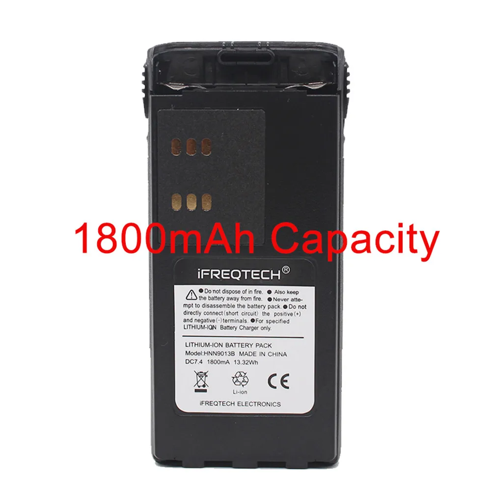 1800mAh Capacity HNN9013D HNN9013 литий-ионный аккумулятор для Motorola радио GP340 GP380 GP640 GP680 HT1250 HT750 GP328 PRO5150 MTX850 PR860 HNN9009 - Цвет: 1800mAh Capacity