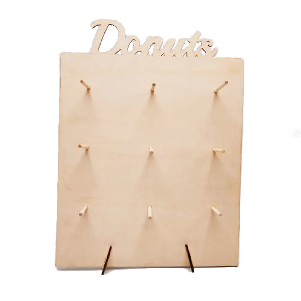 Деревянные подставки для пончиков, органайзер для хранения на свадьбу, день рождения, подставка для пончиков, десертных бубликов, вечерние принадлежности