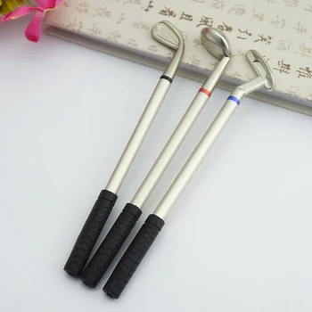 

3Pcs New Mini Golf Club Putter Ball Pen Ballpoint Pen Golfers Gift Box Set Desktop Decor For Office School Supplies Stationery