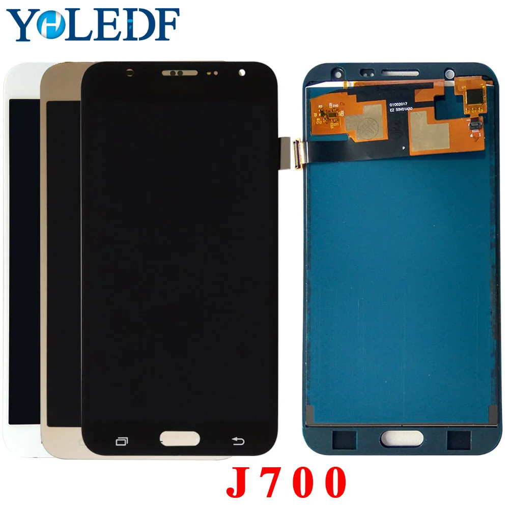 ЖК дисплей для Samsung Galaxy J7 2015 J700 SM J700F J700H J700M J700K J700T J700P экран дигитайзер модуль