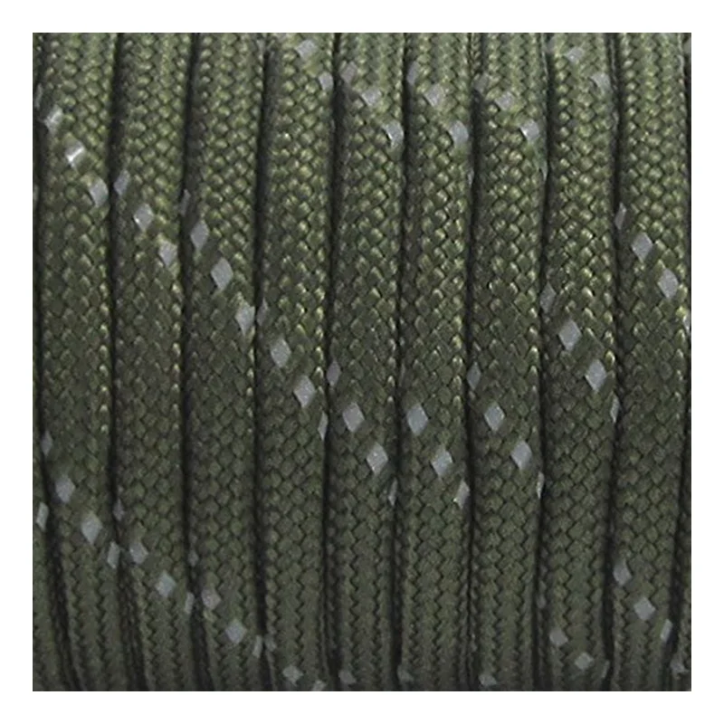 New Parachute code rope,Gray Green Camouflage- 7 strands, 550 pounds, 100 feet