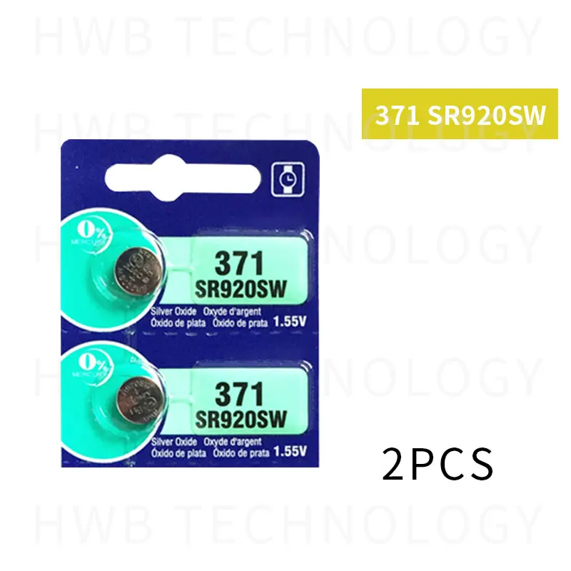 Аккумулятор SR69 SR920W SR920SW AG6 L921 371 605 620 31 280 51 2 шт.|button watch batteries|371 batterywatch battery |