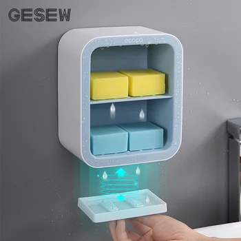 

GESEW Double Layer Soap Dish For A Bathroom Multifunction Soap Holder Toilet Drain Storage Rack Portable Bathroom Accessories