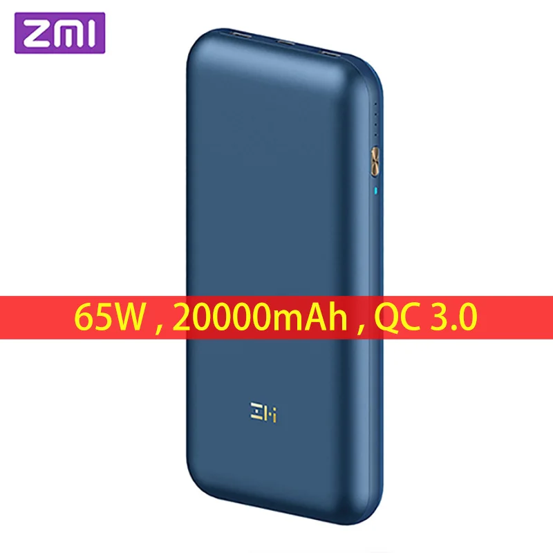 ZMI QB823 65 Вт 20000 мАч PRO power Bank QC 3,0 Быстрая зарядка для ноутбука для Xiaomi Mi 9 для iPhone 11 для переключателя