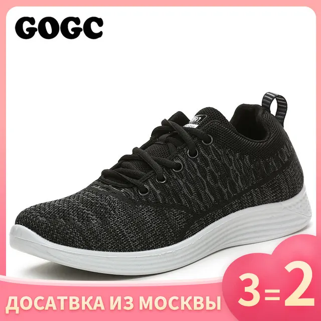 US $16.56 GOGC brand men shoes Casual vulcanize Shoes black footwear male shoes running Sneakers slip on for 