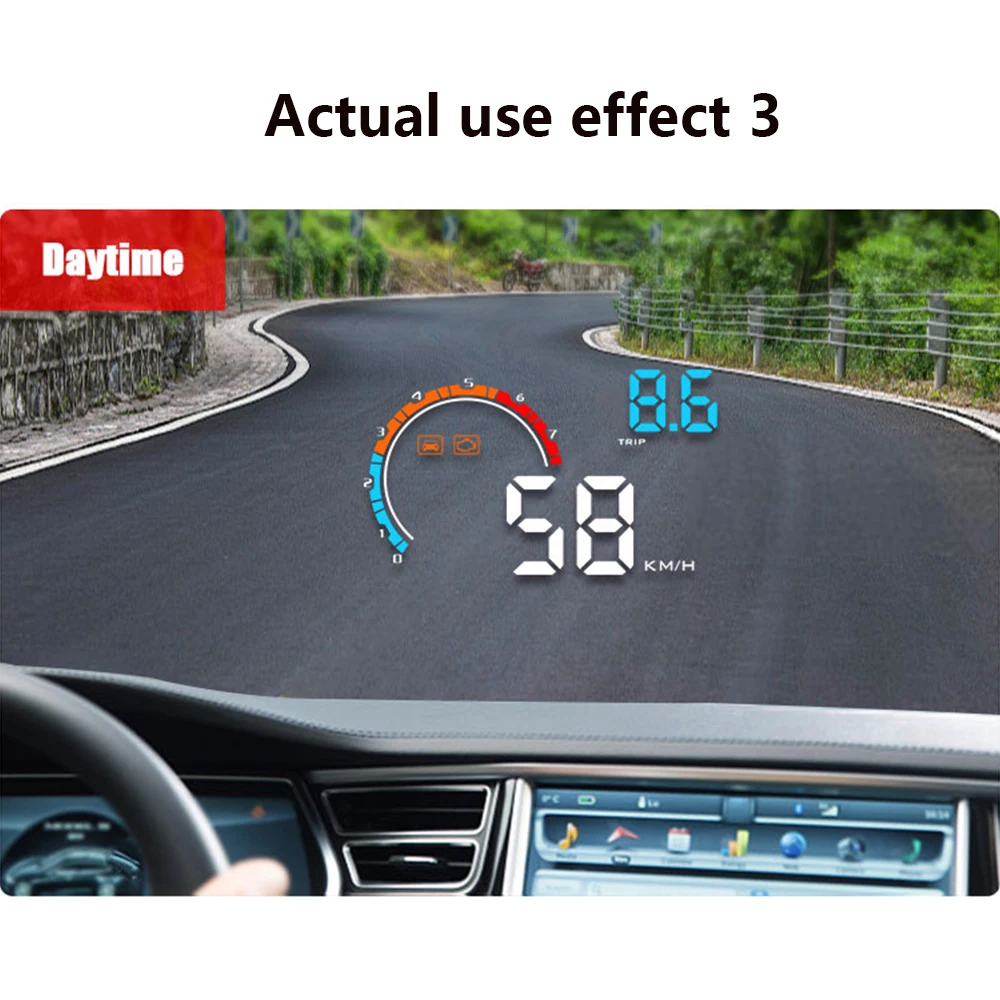 Дисплей Head Up Универсальный D2500 Авто концентратор OBD2/gps лобовое стекло автомобиля навигации OBD скорость метр Hud проектор скорости автомобиля