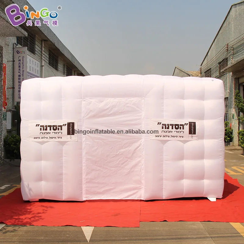 Хорошее качество 6x4x2,5 mH надувная Белая Квадратная палатка на заказ прямоугольная marqueen booth печатный логотип куб комната
