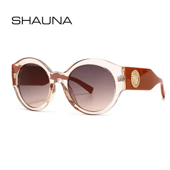 

SHAUNA Crystal Round Sunglasses Women Retro Gradient Shades UV400