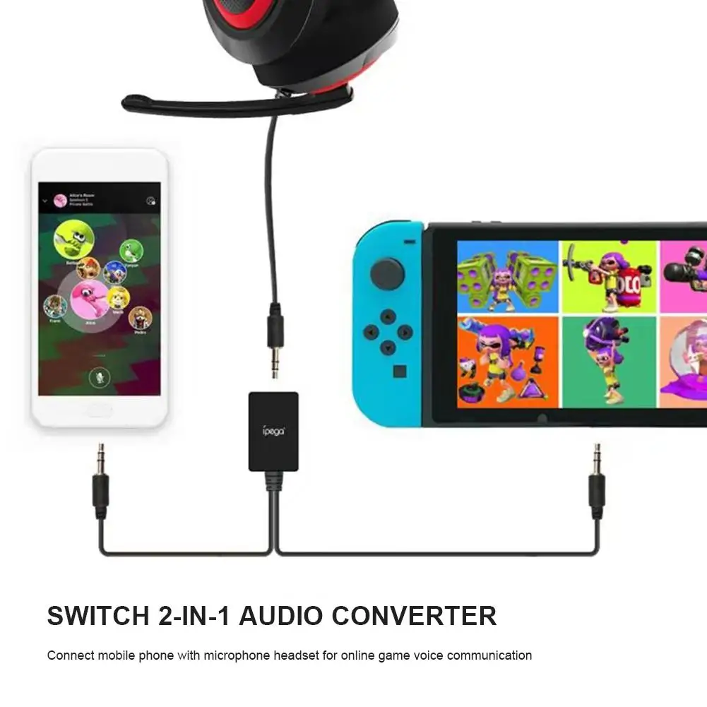 IPEGA PG-9182 18 в 1 игровой набор для N-ручка переключателя Joy-с гарнитурой nintendo Switch контроллер новейший