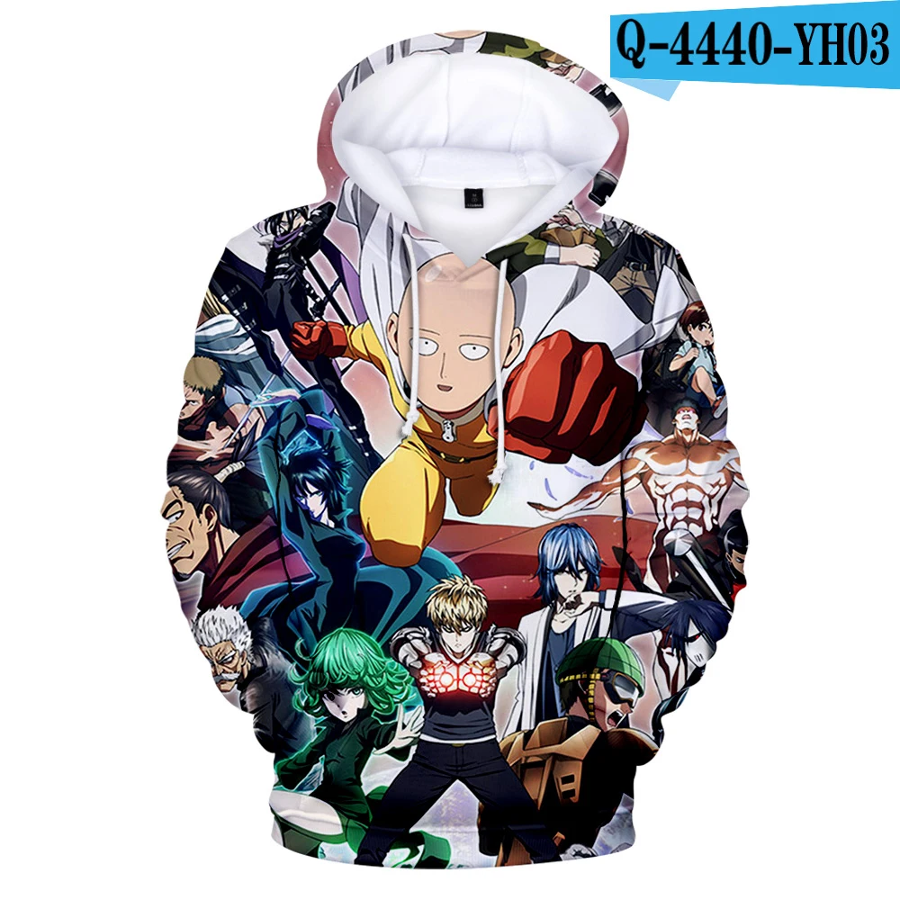 3D One Punch Man сезон 2 3D Толстовка для женщин/мужчин с принтом японская манга с длинным рукавом крутая 3D Толстовка Аниме One Punch Man толстовки Топ - Цвет: 3D