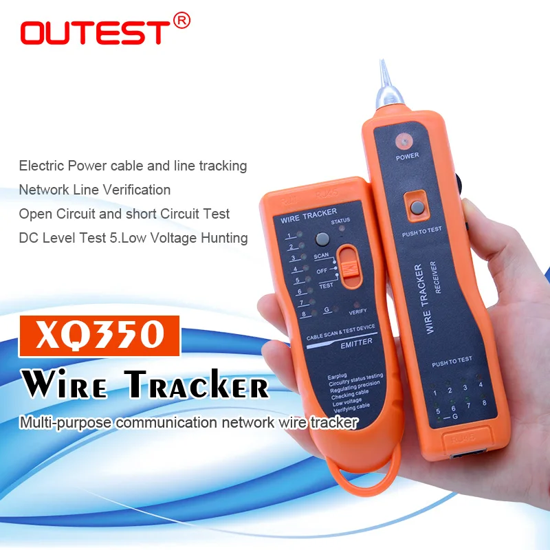  Free shipping wire tracker RJ45 RJ11 finder network lan cable telephone electrical wire tracker tra