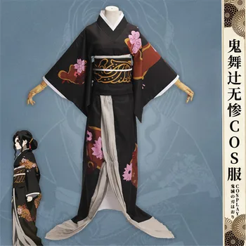

Anime Comic Demon Slayer Kimetsu no Yaiba Cosplay Costumes Kibutsuji Muzan Cosplay Costume Women Kimono Uniforms Clothes Dresses