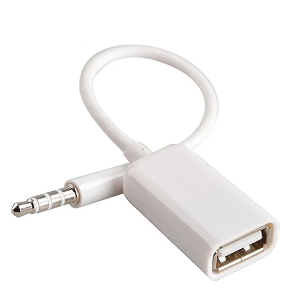 Автомобильный 3 5 мм Мужской AUX аудио разъем USB Женский Кабель конвертера MP3