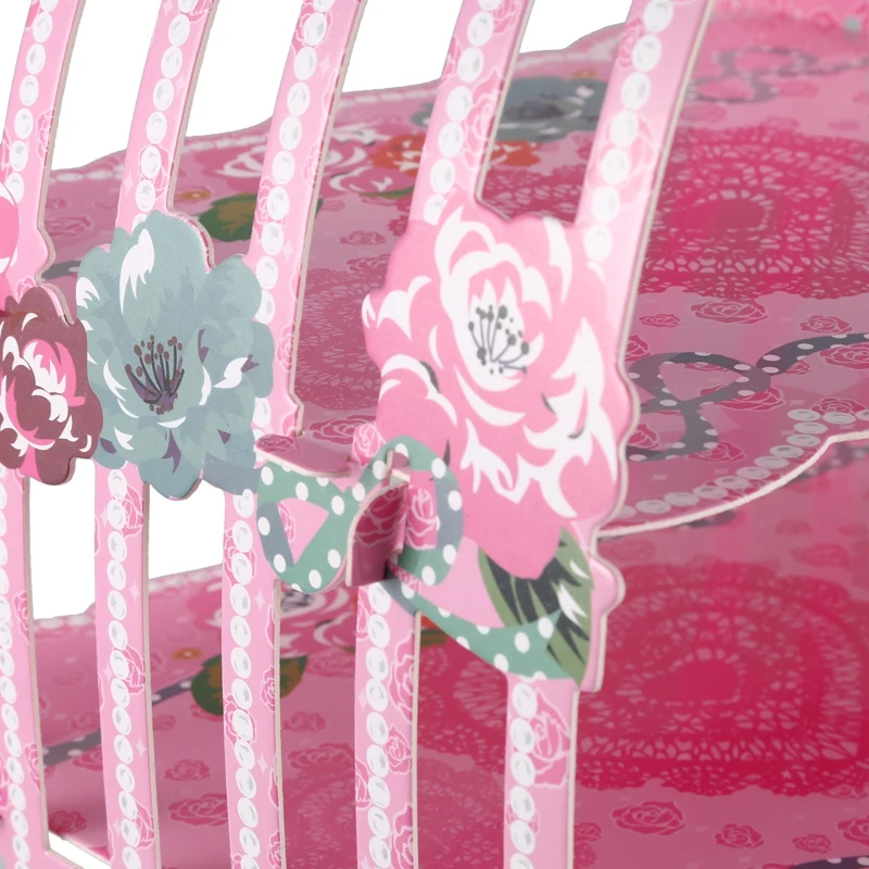 Birdcage Cupcake Cardboard Cake Stand Vintage Wedding Tea Party Display Holder pink