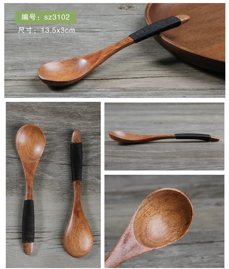 Manufacturers Direct Selling Wrapped Phoebe Small Spoon Environmentally Friendly Children Spoon Japanese Style And Wind Wooden S