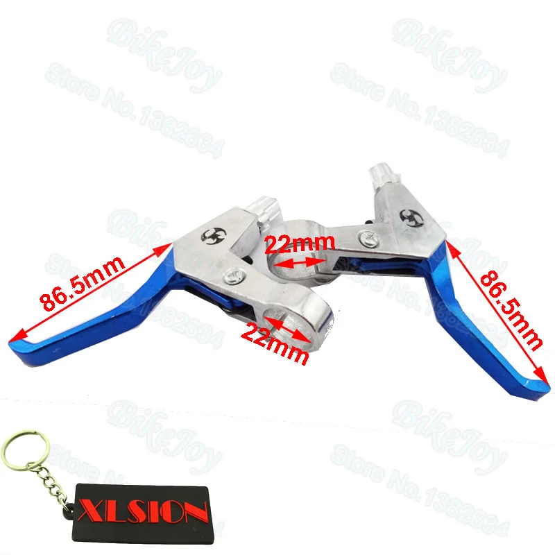 Алюминиевые синие тормозные рычаги для 2-тактного газового скутера квадроцикла