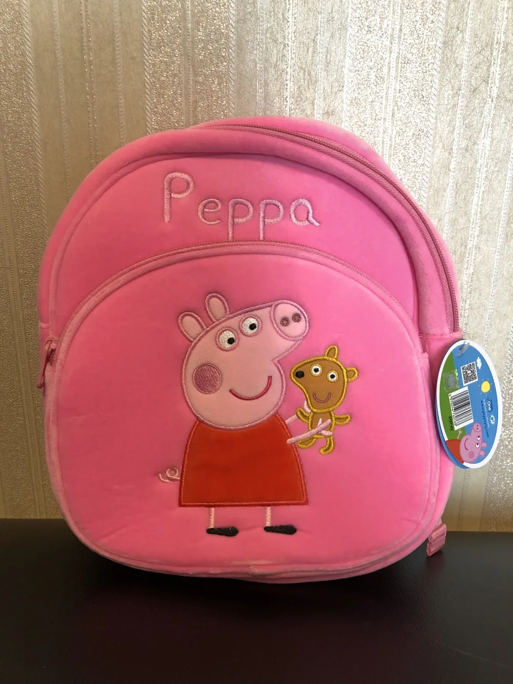 Натуральная кожа с изображением Свинки Пеппы свинки George peppa 28/44 см плюшевый рюкзак сумка 13 см Кукла Детская игрушка для детей, рождественский подарок