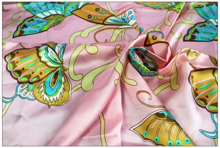 Шелковый Гладкий креп-сатин, шелк, атласная шелковая ткань, платье cheongsam, дизайнерская ткань, гладкая, яркая и высококачественная