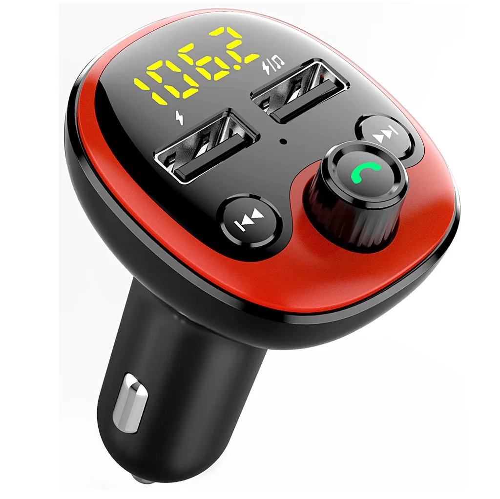 Автомобильное Bluetooth MP3 без потерь качество звука Hands-free многофункциональное автомобильное зарядное устройство Быстрая Зарядка батарея Обнаружение напряжения полезное