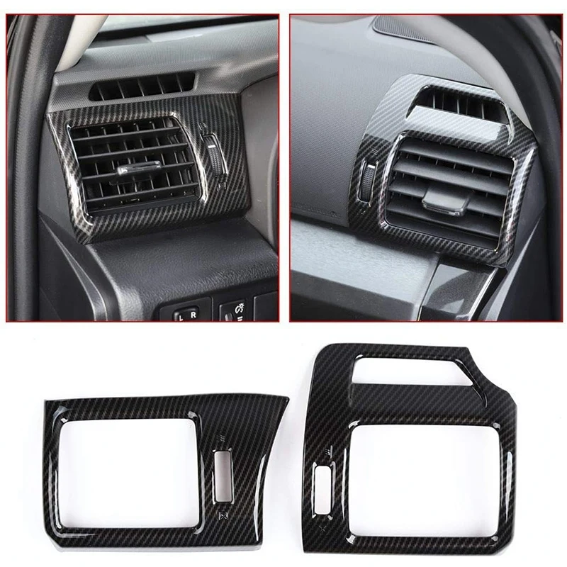 NewCenter консоли кондиционер на выходе Vent Накладка для Toyota 4runner внедорожник 2010-(углеродного волокна Стиль