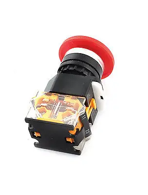 400V 3A DPST Блокировка красный гриб кнопка остановки