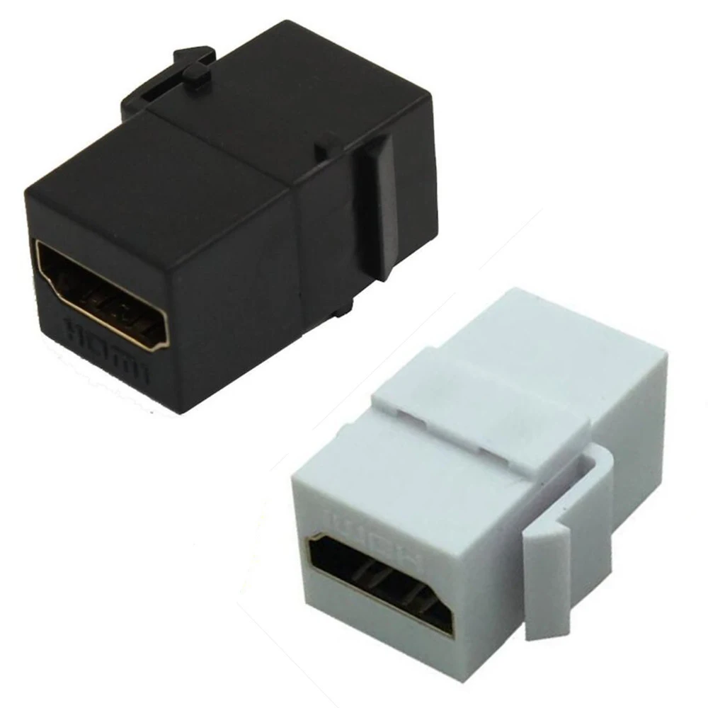 HDMI Keystone вставная муфта HD Золотая настенная пластина адаптер Jack белый/черный |