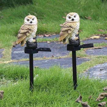 

Creative Resin Owl Led Waterproof Solar Light Outdoor Courtyard Micro Landscape Crafts Portable Night Light Garden Lawn Decor