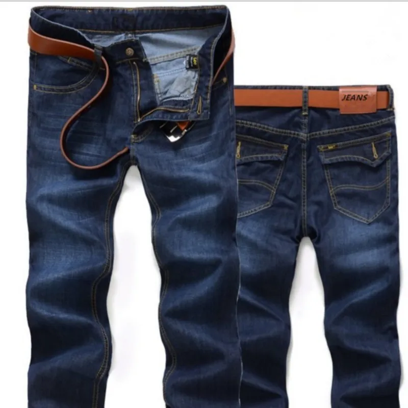 Men's Jeans Spring and Summer Skinny Jeans Straight Casual Slim Jeans Business Casual Elastic
