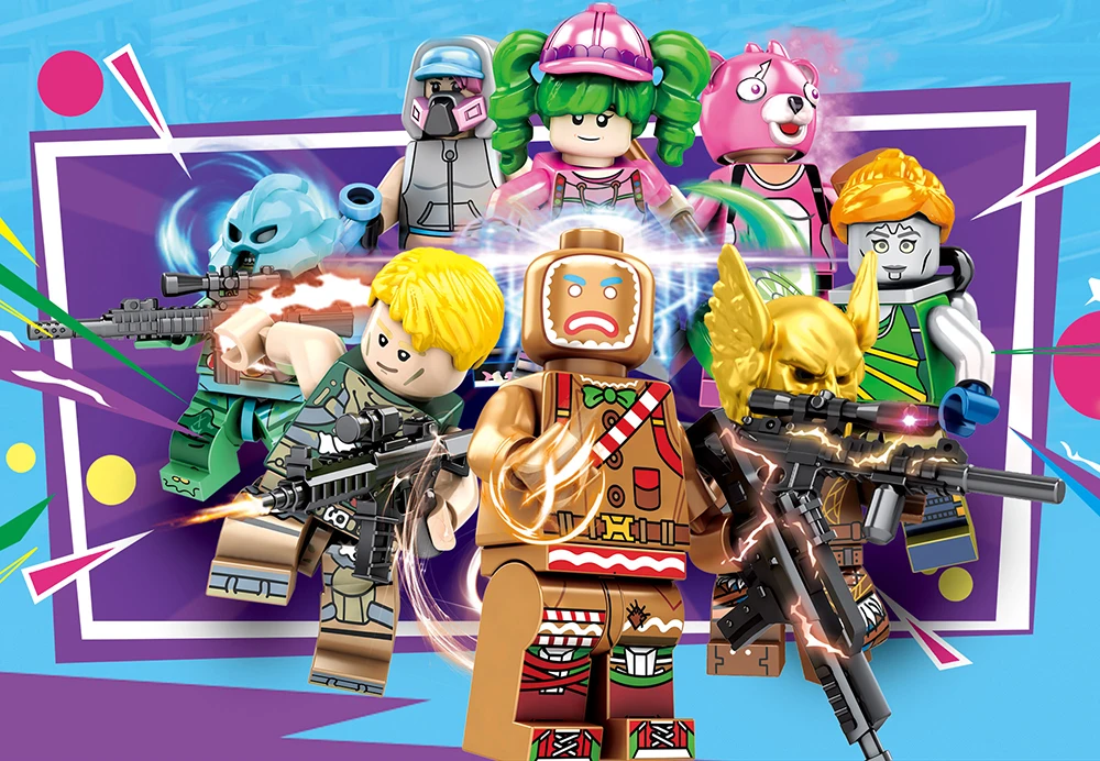 Ceny Forteca noc Model klocki klocki edukacyjne zabawki dla dzieci prezenty zabawki mini lalki świąteczne prezenty