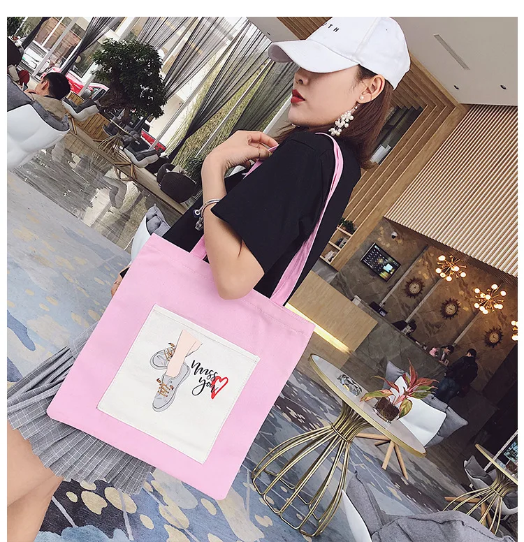 New Style Canvas Bag Women's Literature And Art Hipster Versatile INS Canvas Bag Students Shoulder Bag Environmentally Friendly