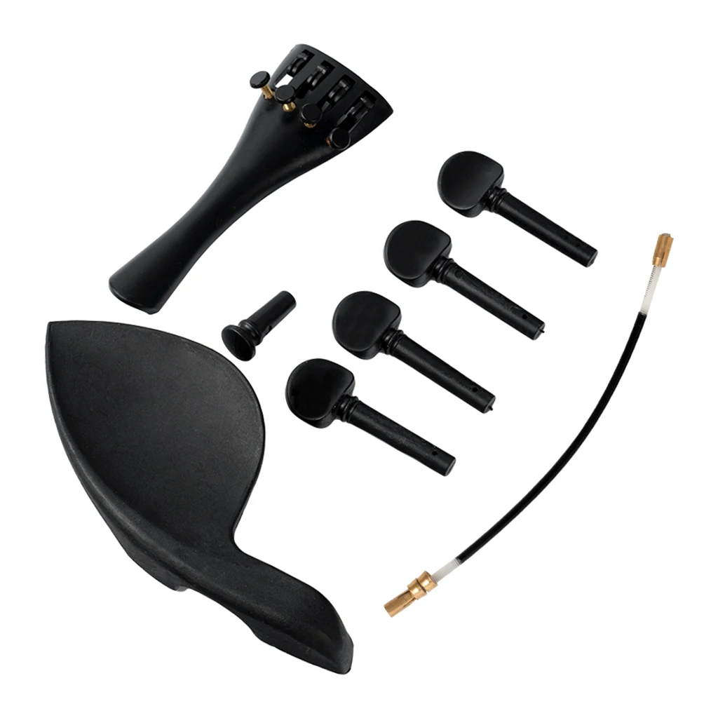 1/2 1/4 1/8 3/4 4/4 Violin Chinrest Tailpiece Fine Tuning Pegs Tailgut Endpin Kit Set Violin DIY Parts Musical Instruments Accs violin tuning pegs,violin tailpieces,violin chin rest