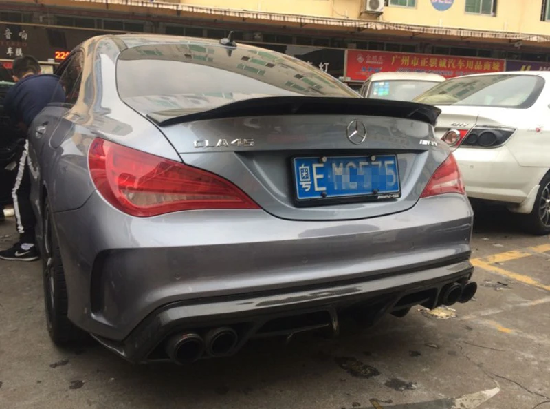 Спойлер для Mercedes CLA CLA45 W117 C117 задний спойлер из углеродного волокна Cla 200 250 260 Renntech