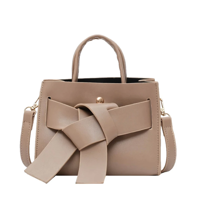 

Sweet Girl Handbag Fashion Female Bow Flap Bag High Quality PU Leather Women's Designer Shoulder Messenger Bag