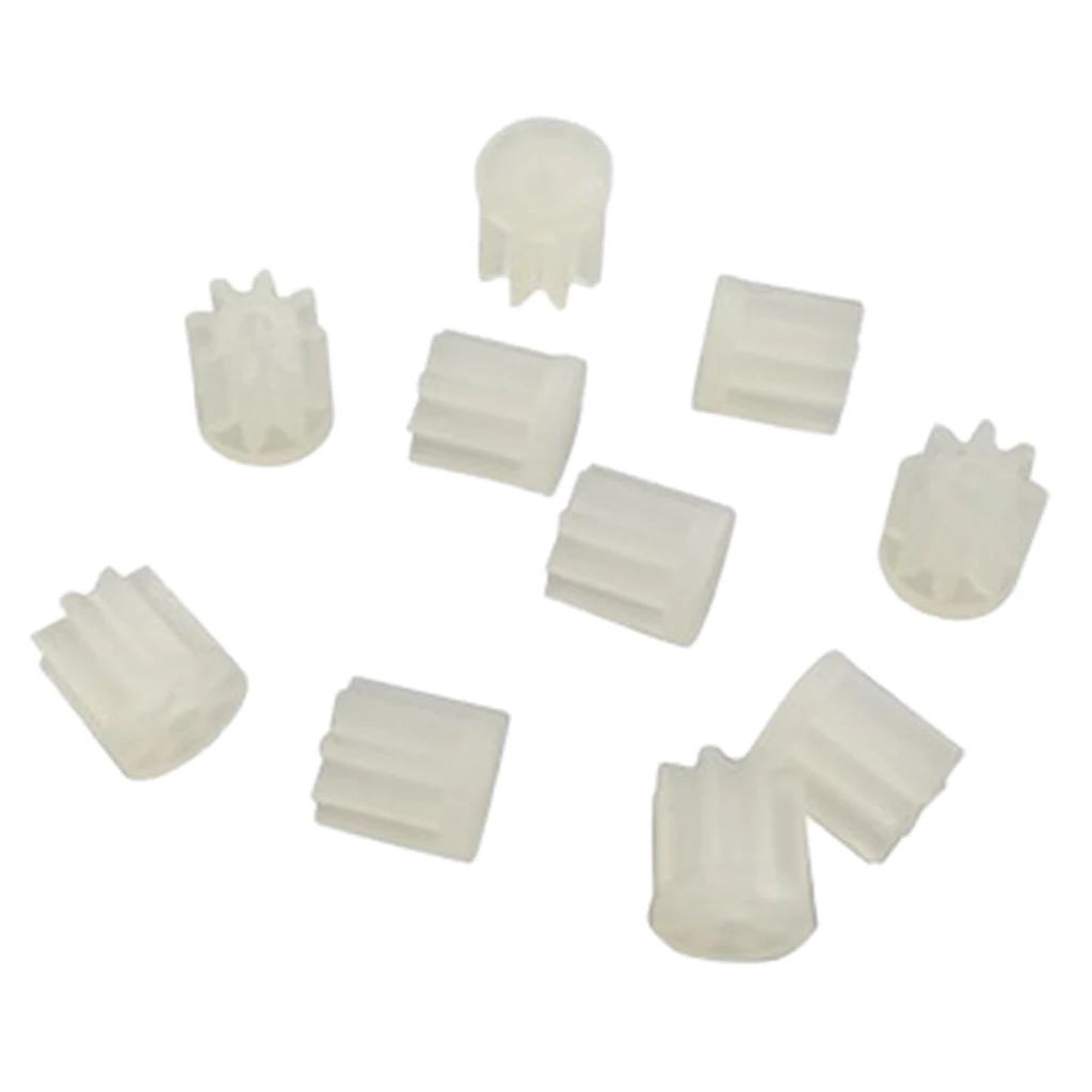 10 Pieces White 8Teeth Motor Pinion Gear for E58 S168 JY019 RC Drone UAV
