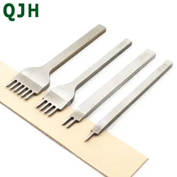 

DIY leather craft tool 3/4/5 / 6mm leather puncher splicing punching tool using handmade leather punching 1 + 2 + 4 + 6 teeth